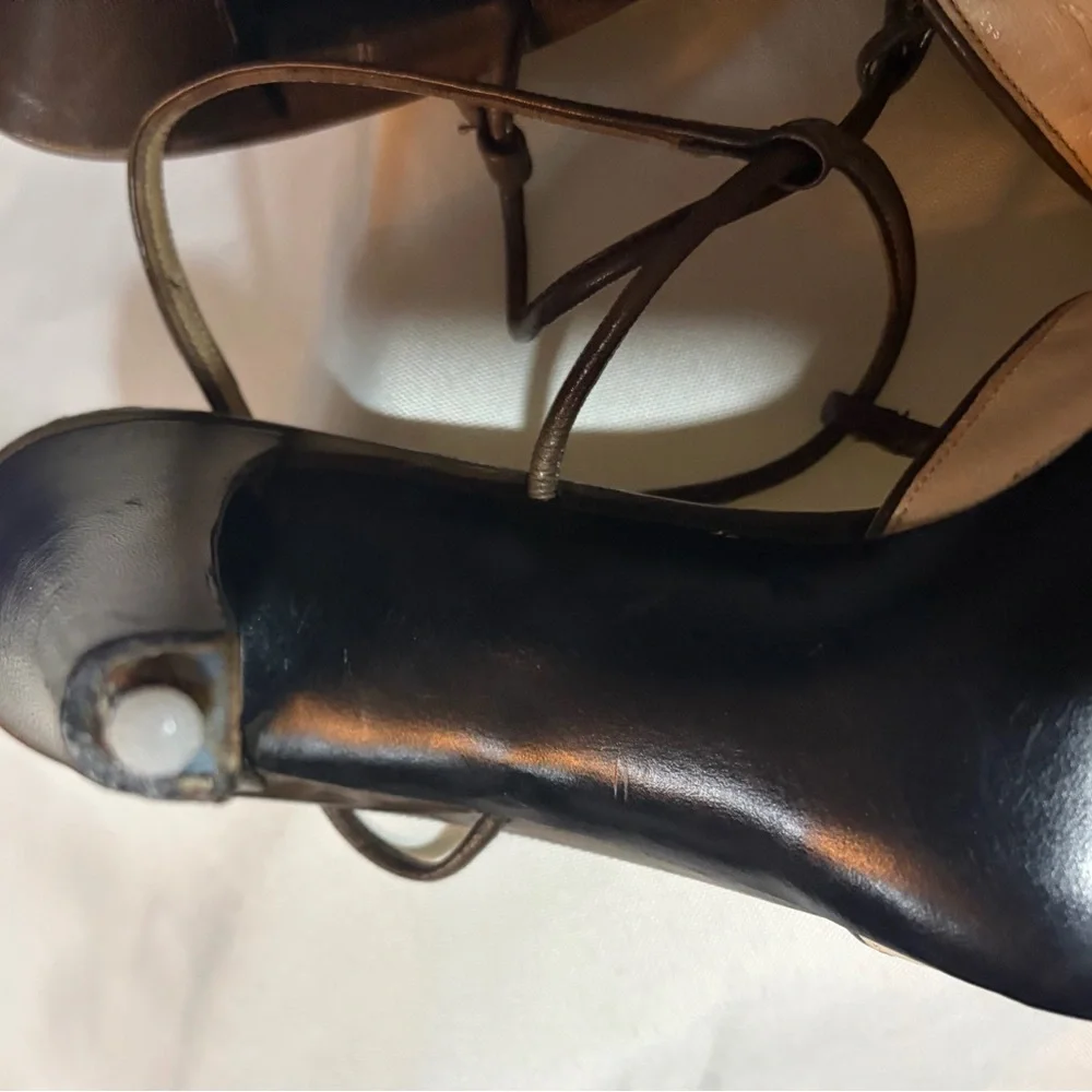 👠 Christian Dior Two-Tone Slingback Heels | Size 7.5 AA - Picture 13 of 13